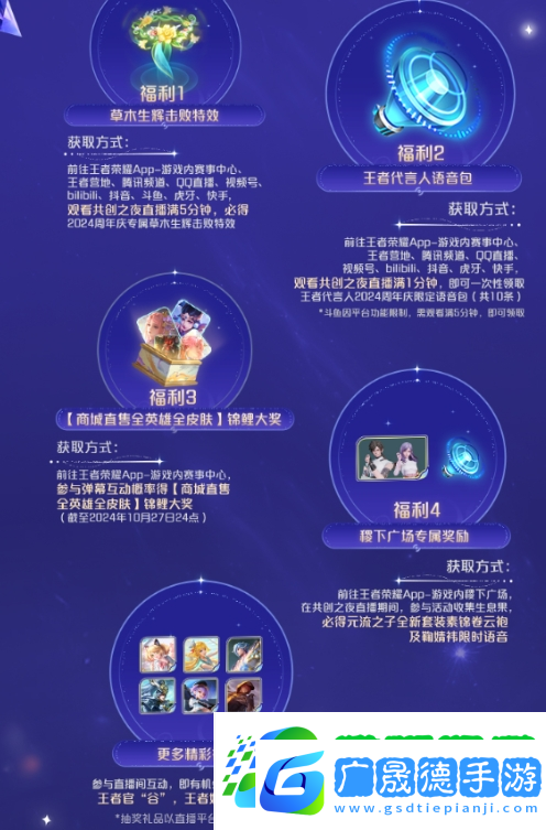 王者榮耀2024共創(chuàng)之夜福利有哪些